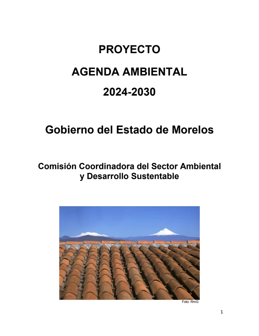 Vista previa de Proyecto Agenda Ambiental Morelos 2024–2030