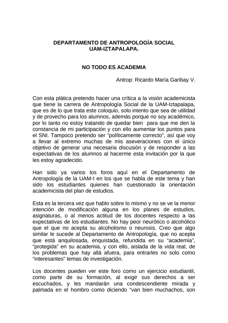 Vista previa de No todo es academia