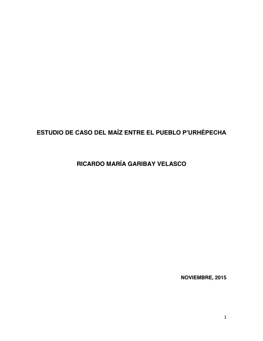 Vista previa de Estudio de caso del maíz entre el pueblo p’urhépecha